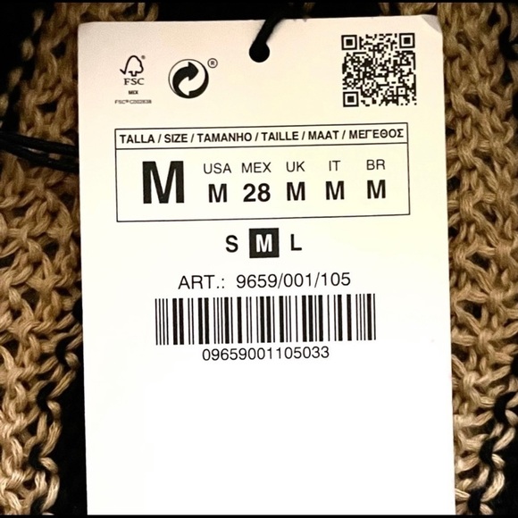 ZARA Knit Wrap Tank Sweater NWT - Picture 7 of 9